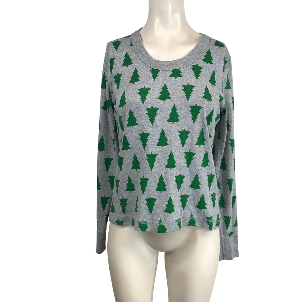 Hanna Andersson Grey Long Sleeve‎ Pajama Top & Bottoms Women's Size M